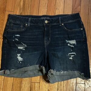 Maurices‎ Cutoff Cuffed Denim Jean Shorts Plus Size 18W